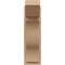 Ekena Millwork 7 1/2-in W x 14-in D x 26-in H Funston Slat Rough Cedar Woodgrain TimberThane Outlooker, Primed Tan OUTUR075X14X26FST24RCPR - alternate 2